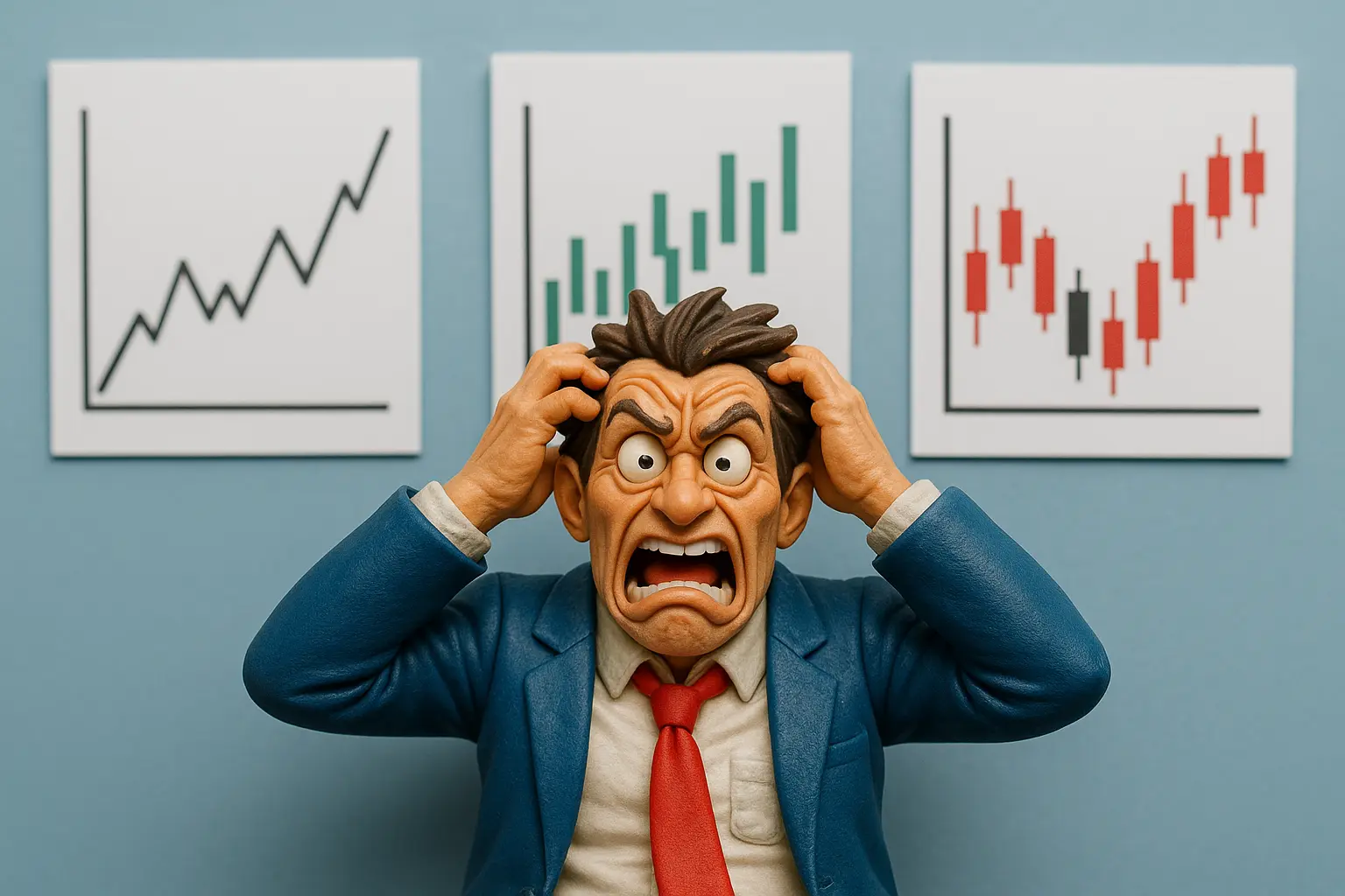 Forensic trading meme about the reality of chart analysis