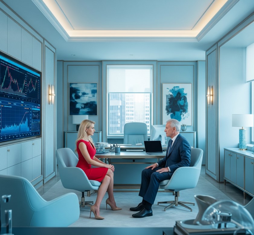 Confident professional trader executing advanced risk management protocols
