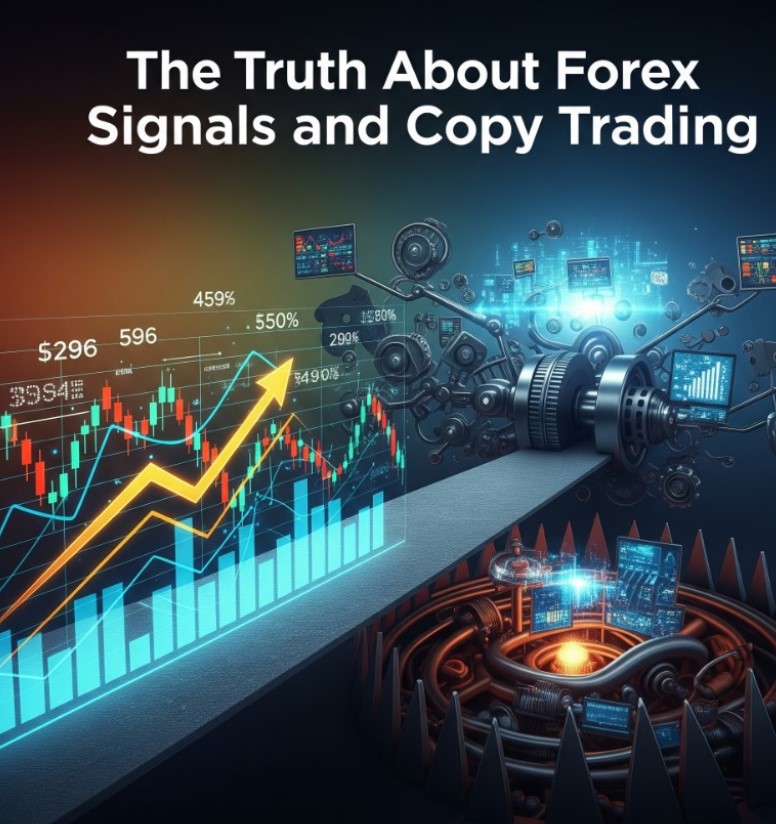 Forex influencer showing off fake results and high win rates
